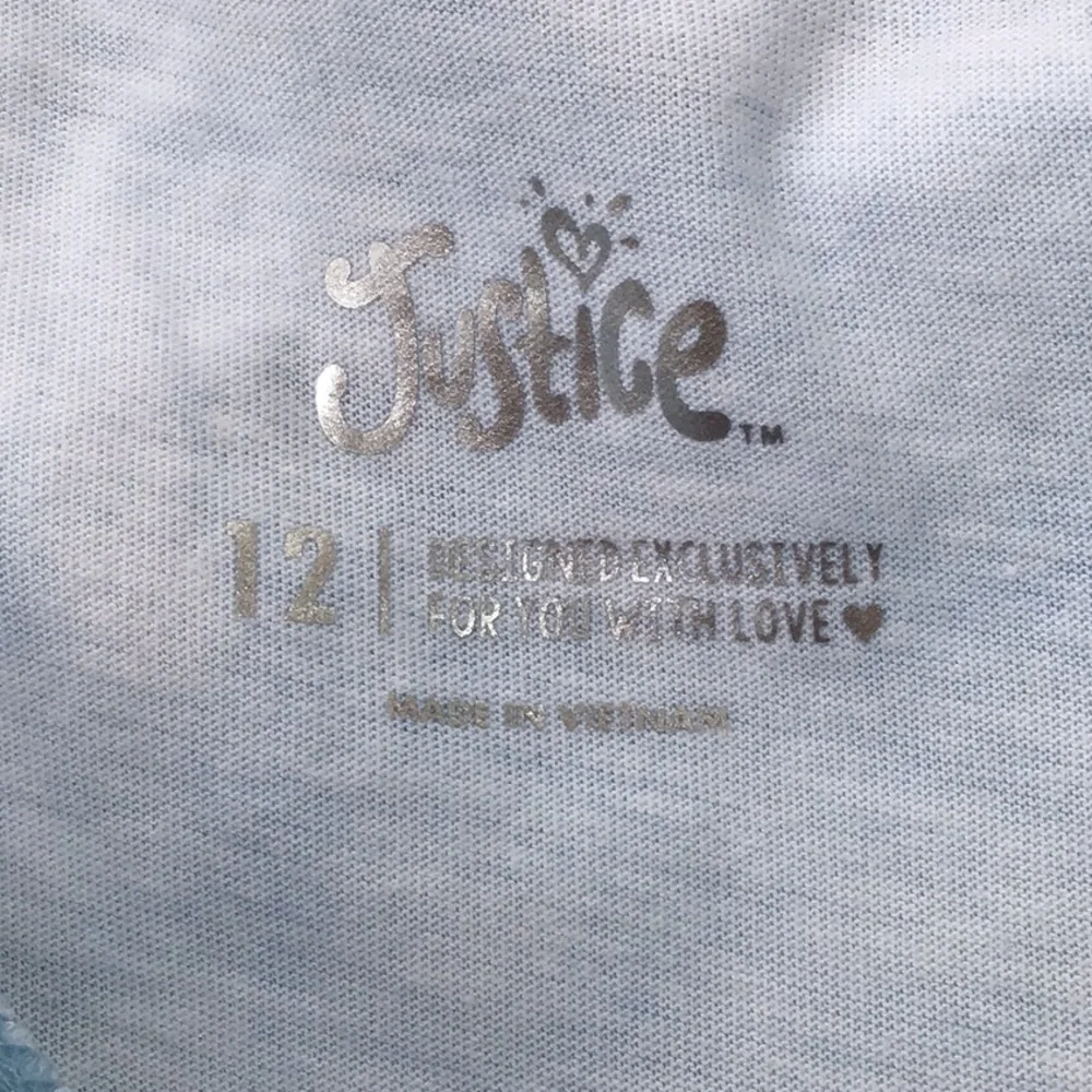 Justice blue white